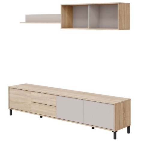 Mueble de Salón Combi Roble Canadian y Cachemir Mobelcenter