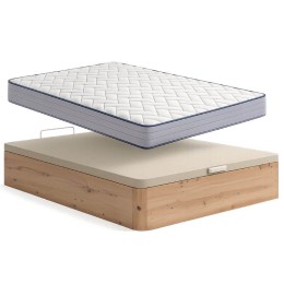 Pack Canapé y Colchón Juvenil Nilo 90x190 cm Roble Mobelcenter