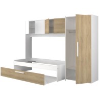 Cama Nido Puente Con Armario Artik Reversible Mobelcenter