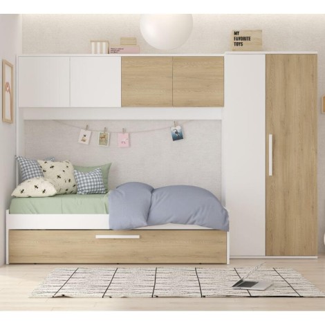 Cama Nido Puente Con Armario Artik Reversible Mobelcenter