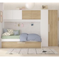 Cama Nido Puente Con Armario Artik Reversible Mobelcenter