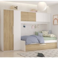 Cama Nido Puente Con Armario Artik Reversible Mobelcenter