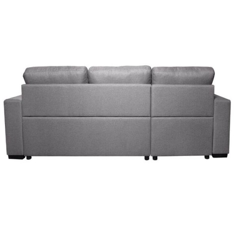 Sofá Chaiselongue Cama Salem con Arcón Gris Reversible Mobelcenter