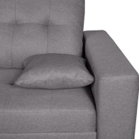 Sofá Chaiselongue Cama Salem con Arcón Gris Reversible Mobelcenter