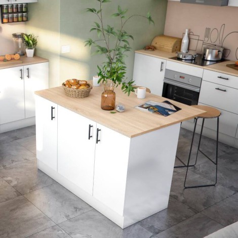 Mueble Isla Cocina 3 Puertas 138 cm Mobelcenter