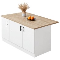 Mueble Isla Cocina 3 Puertas 138 cm Mobelcenter