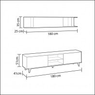 Conjunto de salón Zaiken Plus Mobelcenter
