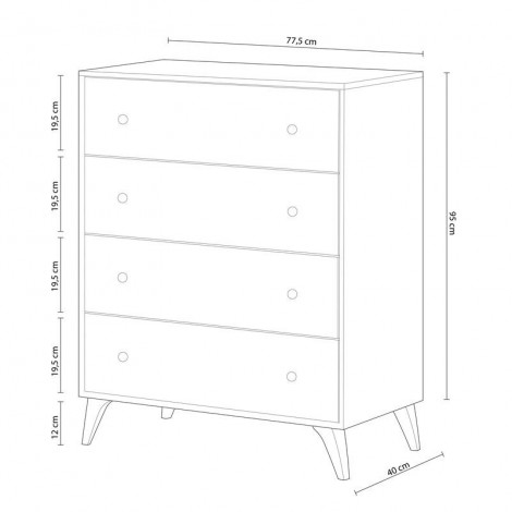 Conjunto de dormitorio Sweet Mobelcenter