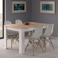 Conjunto Mesa Kendra Mediterraneo y 4 sillas Tower Mobelcenter