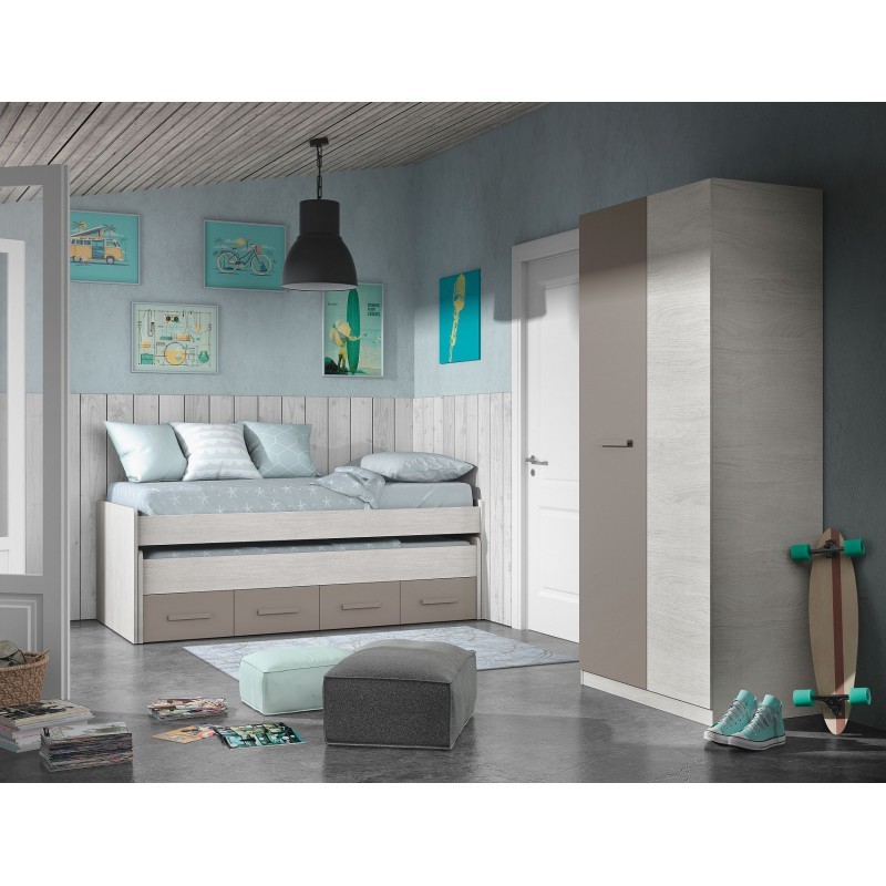 Mueble Dormitorio Juvenil Completo Ares 