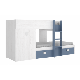 Cama tren Groe Blanco Artic Aguamarina