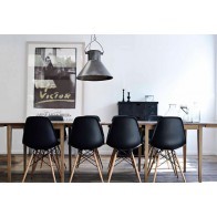 Pack 4 Sillas Tower Nordica Negra Mobelcenter