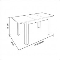 Mesa comedor extensible Kendra Roble Canadian  Mobelcenter