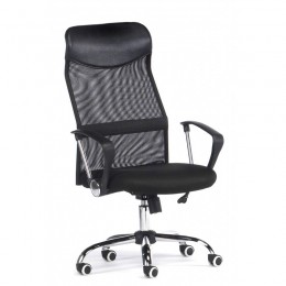 Silla oficina con brazos Negra Mega