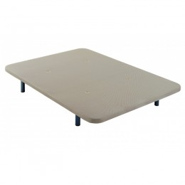 Base Tapizada Descansin, 135 x 190, Gris, Maxima Comodidad, Lujo a tu  Alcance