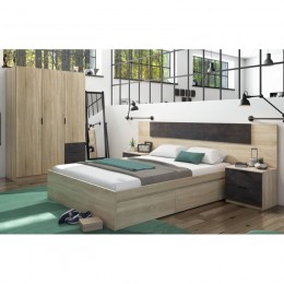 Conjunto dormitorio Oxido con Armario Mobelcenter