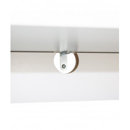 Zapatero Fiano Blanco 2 puertas abatibles patas madera de pino herraje Mobelcenter