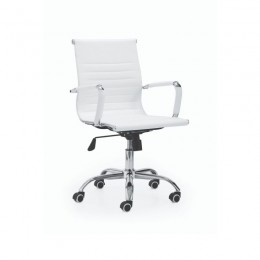 Silla de oficina y escritorio Lusy blanca, barata, cómoda y elegante. Mobelcenter
