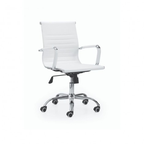 Silla de oficina y escritorio Lusy blanca, barata, cómoda y elegante. Mobelcenter