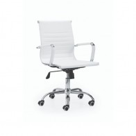 Silla de oficina y escritorio Lusy blanca, barata, cómoda y elegante. Mobelcenter