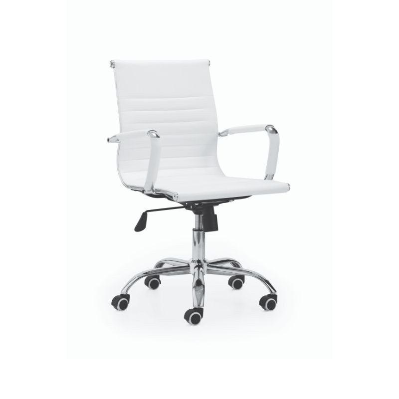 Silla de oficina y escritorio Lusy blanca, barata, cómoda y elegante. Mobelcenter