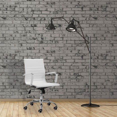 Silla de oficina y escritorio Lusy blanca, barata, cómoda y elegante ambiente moderno. Mobelcenter