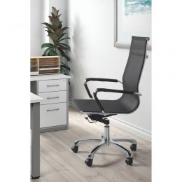 Silla de oficina y escritorio Bolonia color negro, barata, ambiente elegante y cómoda. Mobelcenter