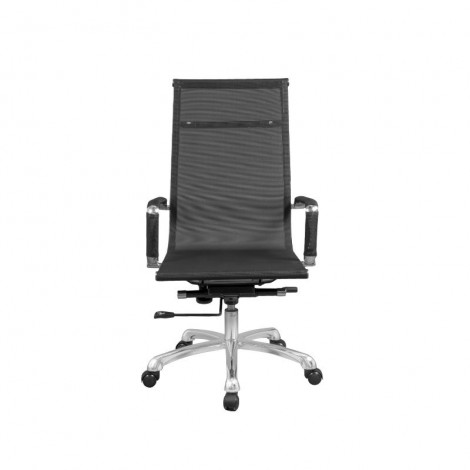 Silla de oficina y escritorio Bolonia color negro, barata, elegante y cómoda. Mobelcenter
