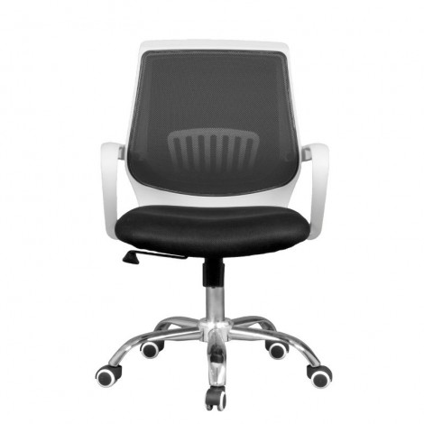 Silla de oficina y escritorio Trend, blanca y negra, cómoda y barata. Mobelcenter.