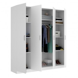 Ejecutante telar Hacer un nombre Armario 4 Puertas Maxi Blanco 215 cm de altura | Mobelcenter | 325€ Ejecutante telar Hacer un nombre Armario 4 Puertas Maxi Blanco 215 cm de altura | Mobelcenter | 325€