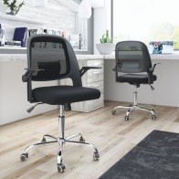 Silla de oficina Bucarest color Negro, silla despacho cómoda y ergonómica, silla escritorio barata y de calidad. Mobelcenter