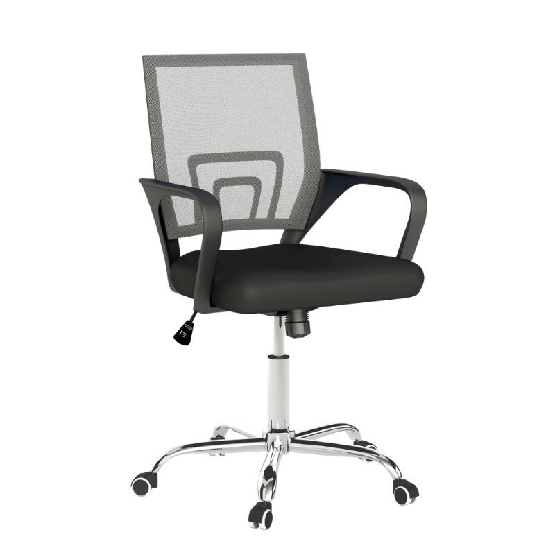 Silla de oficina Sochi color Grafito, cómoda y ergonómica, silla escritorio barata y de calidad. Mobelcenter