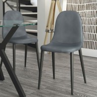 Sillas Oporto color plomo para salón y comedor, silla cómoda y barata. Mobelcenter