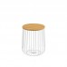 Mesa auxiliar Índico sobre color Madera estructura Blanca. 35 cm de ancho y 35 cm de largo. Mesa barata, Mobelcenter