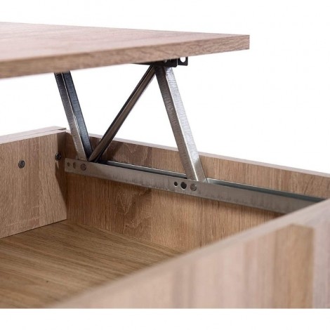 Mesa de centro elevable Gala color cambrian con hueco interior para guardar cosas. Mobelcenter.