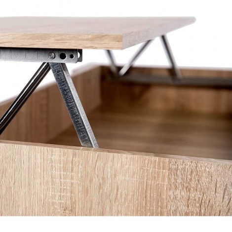 Mesa de centro elevable Gala color cambrian con hueco interior para guardar cosas. Mobelcenter.