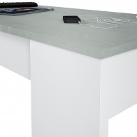 Conjunto Mesa Kendra Cemento y 4 sillas Tower Mobelcenter