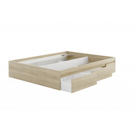 Estructura Cama 4 cajones Roble Canadian Mobelcenter