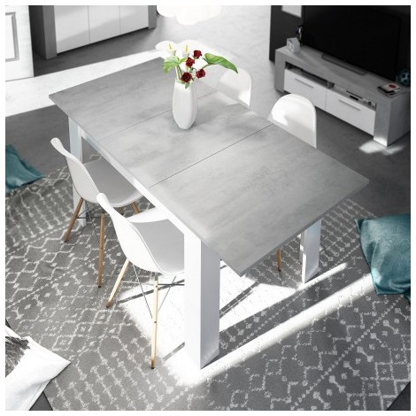 Mesa comedor extensible Cemento  Mobelcenterr