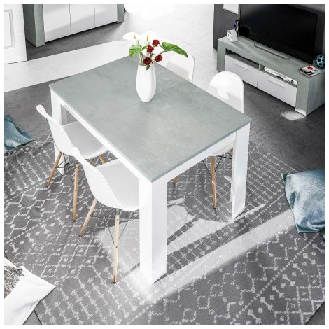 Mesa comedor extensible Cemento  Mobelcenter