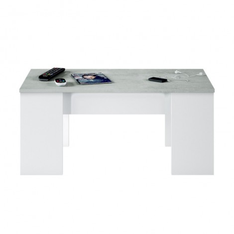 Mesa centro elevable Cemento  Mobelcenter