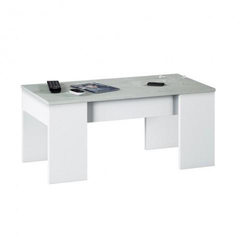 Mesa centro elevable Cemento  Mobelcenter