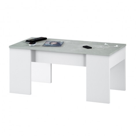 Mesa centro elevable Cemento  Mobelcenter