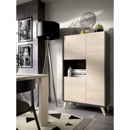 Mueble Aparador Grafito y Natural Ness Plus Mobelcenter