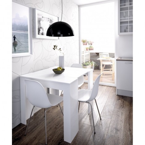 Mesa comedor consola extensible blanca  Mobelcenter