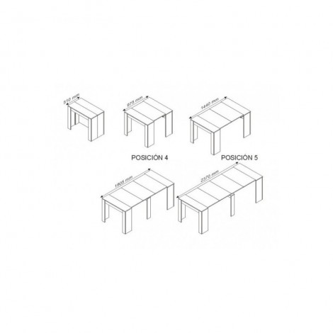Mesa comedor consola extensible blanca  Mobelcenter