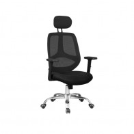 Silla de oficina y escritorio Solu. Color negro, ergonómica, cómoda y muy barata. Mobelcenter.