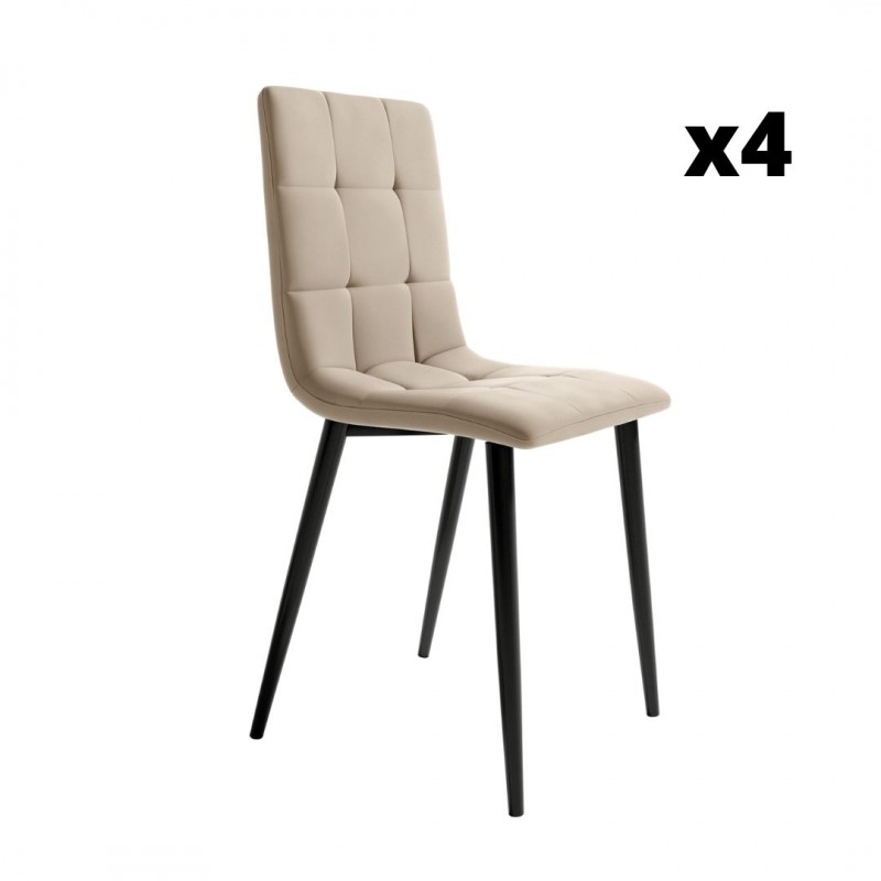 Pack 4 Sillas Comedor Boa color Gris o Beige