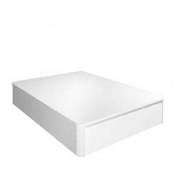 Canapé Tapa Madera Max 135x190 Blanco cerrado con cajón de alta capacidad. Mobelcenter