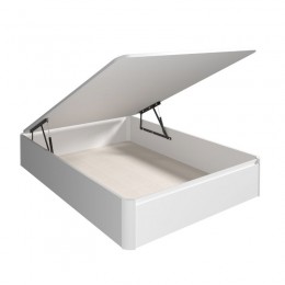 Canapé Tapa Madera Max 135x190 Blanco abierto con cajón de alta capacidad. Mobelcenter